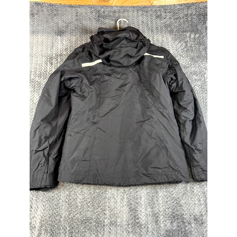 Columbia Interchange Jacket Womens Medium Black Mesh Lined Hooded Omni Tech Logo - Picture 6 of 7